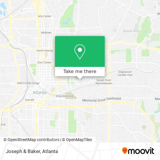 Mapa de Joseph & Baker