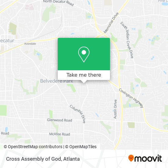 Mapa de Cross Assembly of God