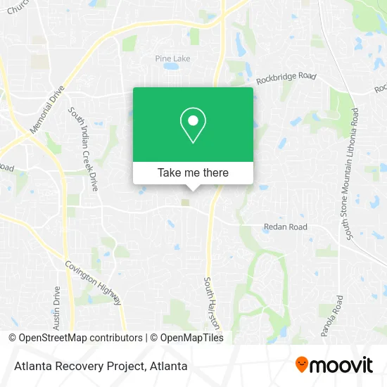 Atlanta Recovery Project map