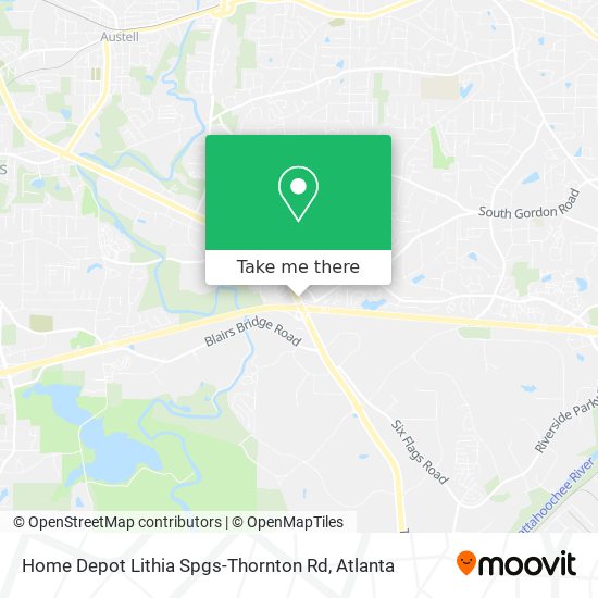 Mapa de Home Depot Lithia Spgs-Thornton Rd