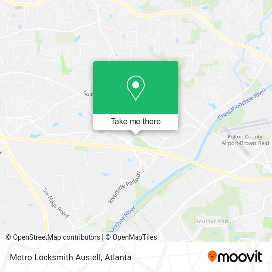 Metro Locksmith Austell map
