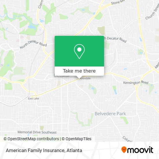 Mapa de American Family Insurance