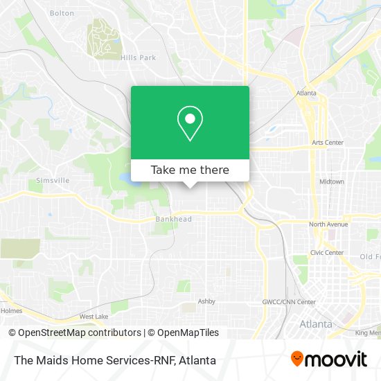 Mapa de The Maids Home Services-RNF