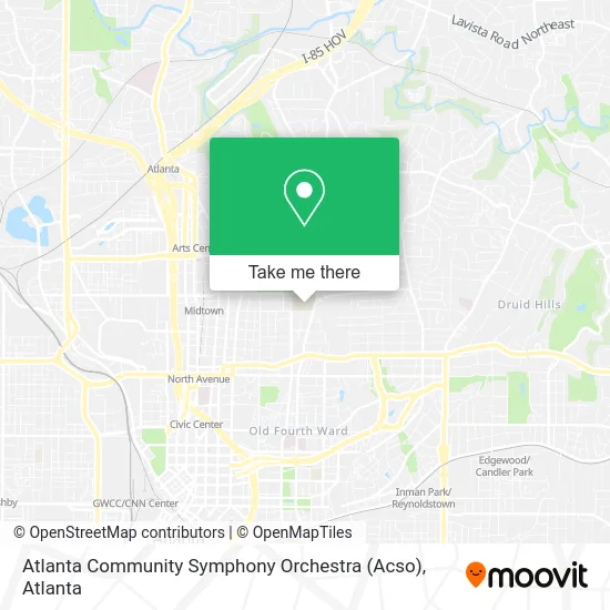 Atlanta Community Symphony Orchestra (Acso) map