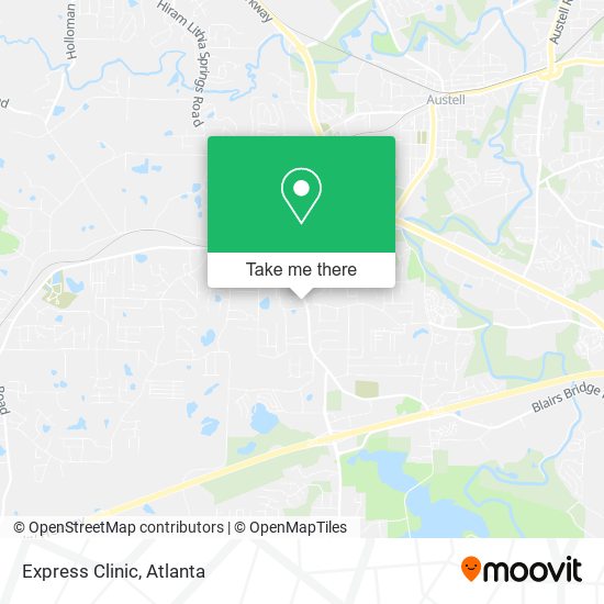 Mapa de Express Clinic