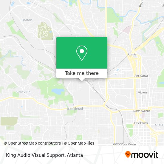 King Audio Visual Support map