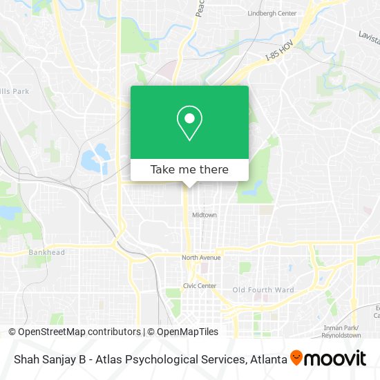 Shah Sanjay B - Atlas Psychological Services map