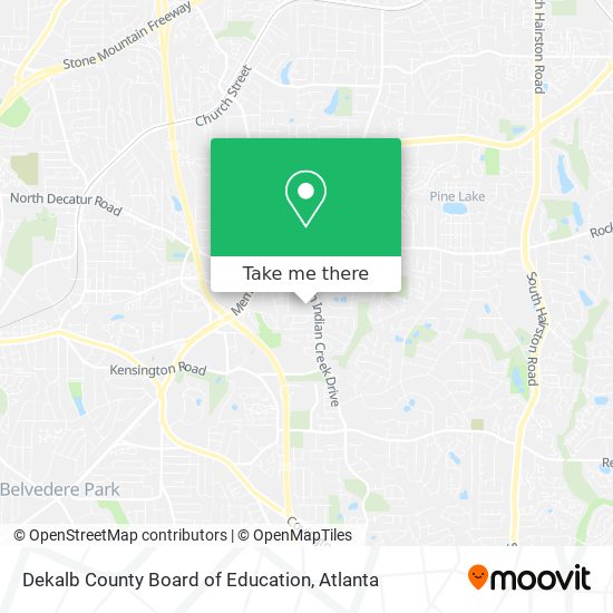 Dekalb County Board of Education map