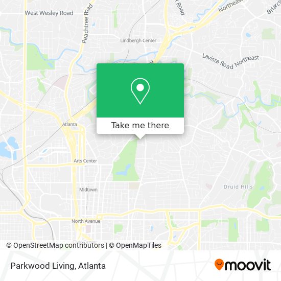 Parkwood Living map