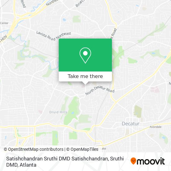 Mapa de Satishchandran Sruthi DMD Satishchandran, Sruthi DMD