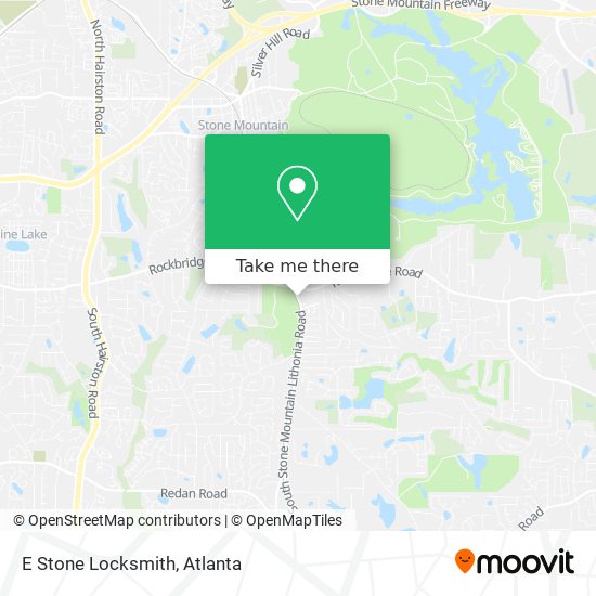 E Stone Locksmith map