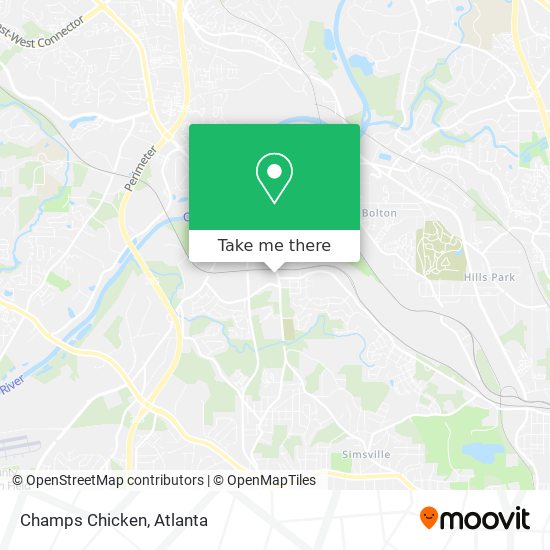 Champs Chicken map