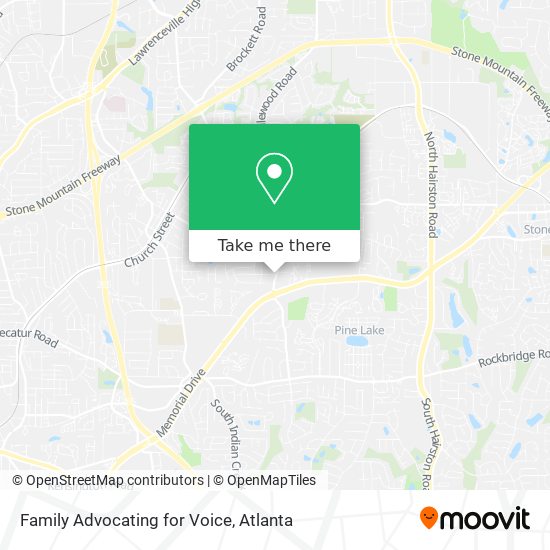 Family Advocating for Voice map