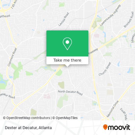 Dexter at Decatur map