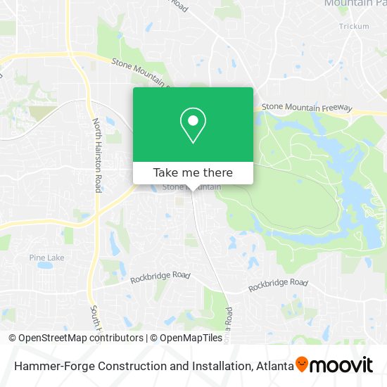 Hammer-Forge Construction and Installation map