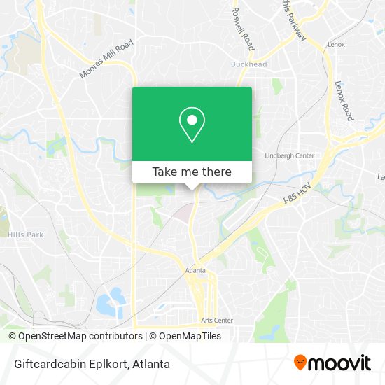 Mapa de Giftcardcabin Eplkort