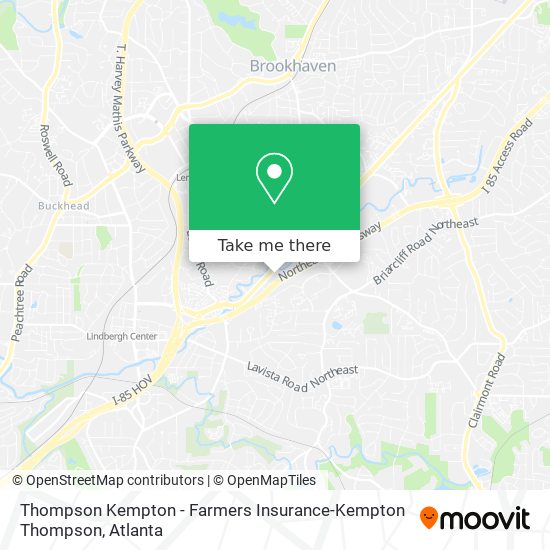 Thompson Kempton - Farmers Insurance-Kempton Thompson map