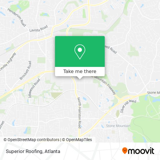 Superior Roofing map