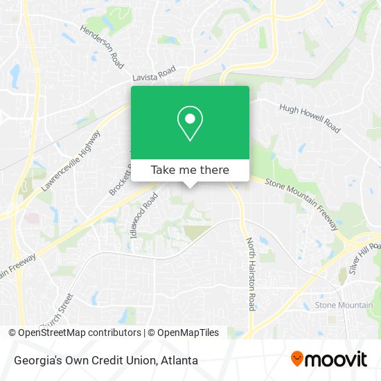 Georgia's Own Credit Union map