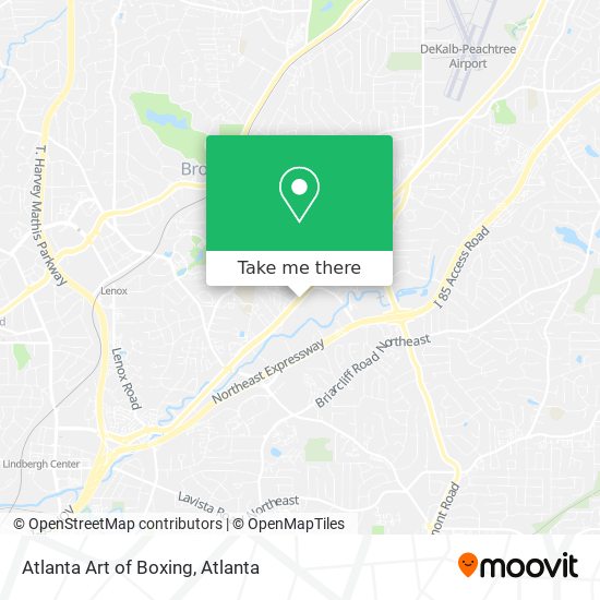 Atlanta Art of Boxing map