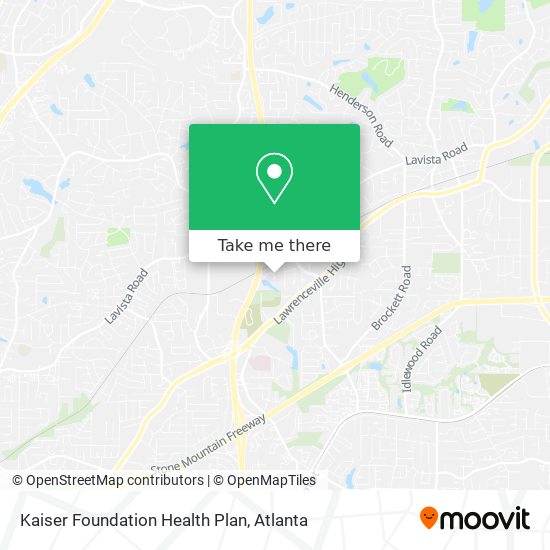 Kaiser Foundation Health Plan map