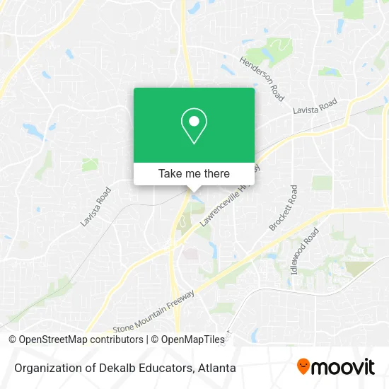Organization of Dekalb Educators map
