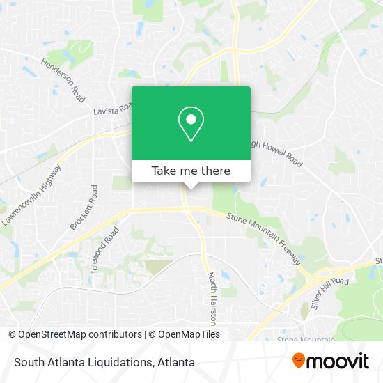 Mapa de South Atlanta Liquidations