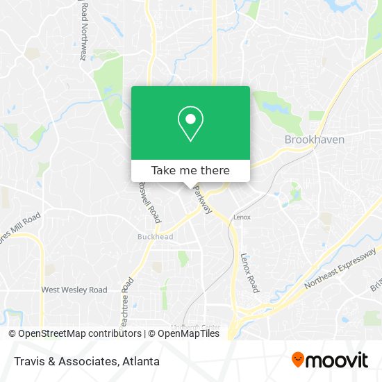 Travis & Associates map