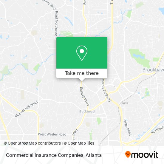 Commercial Insurance Companies map