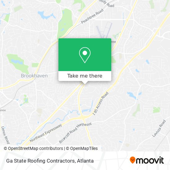 Ga State Roofing Contractors map