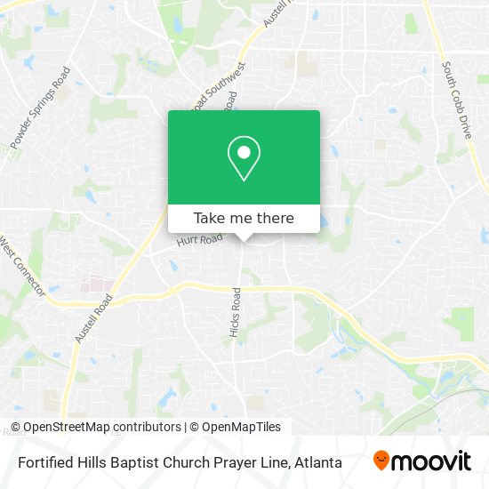 Mapa de Fortified Hills Baptist Church Prayer Line
