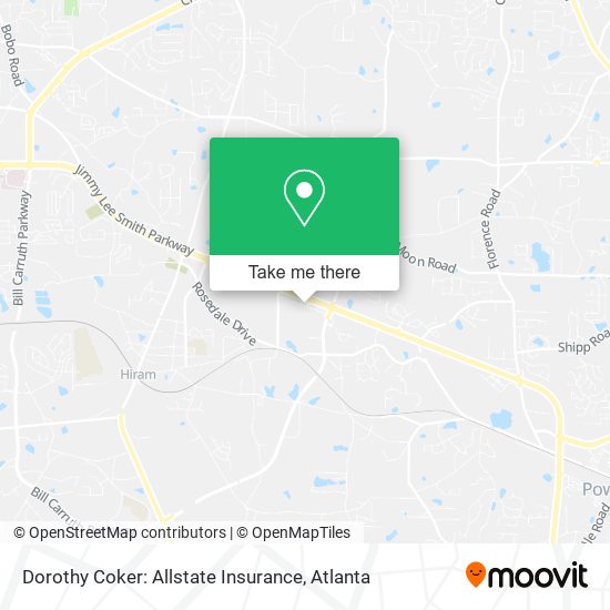 Mapa de Dorothy Coker: Allstate Insurance
