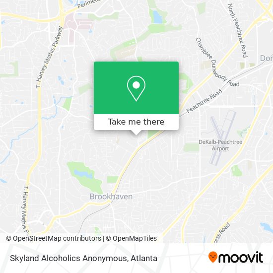 Skyland Alcoholics Anonymous map