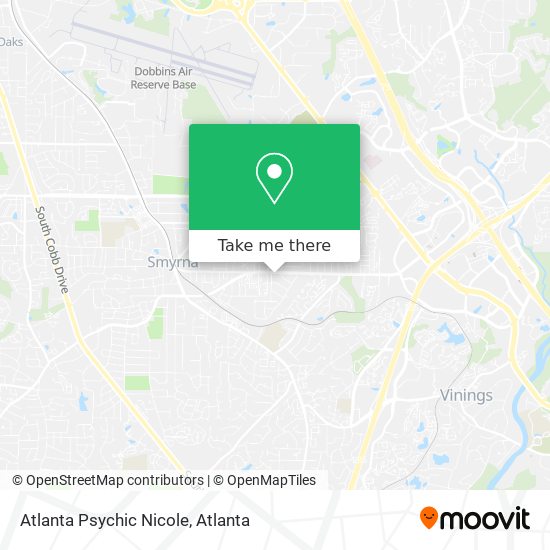 Atlanta Psychic Nicole map
