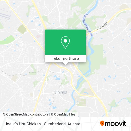 Joella's Hot Chicken - Cumberland map