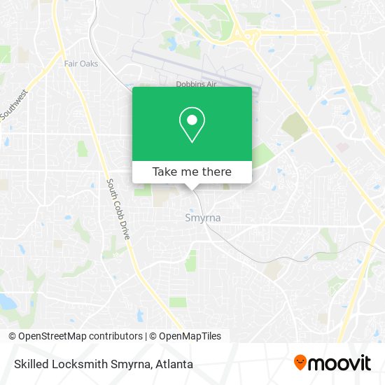 Skilled Locksmith Smyrna map