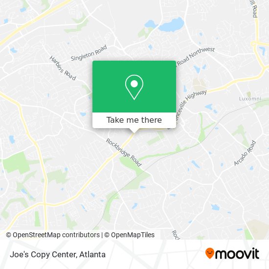 Mapa de Joe's Copy Center