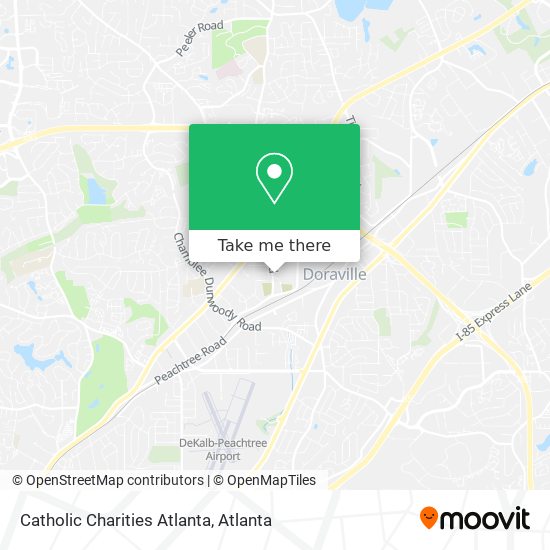 Catholic Charities Atlanta map
