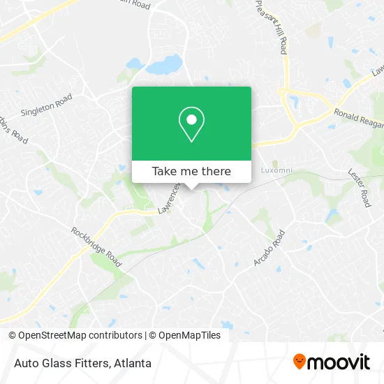 Auto Glass Fitters map