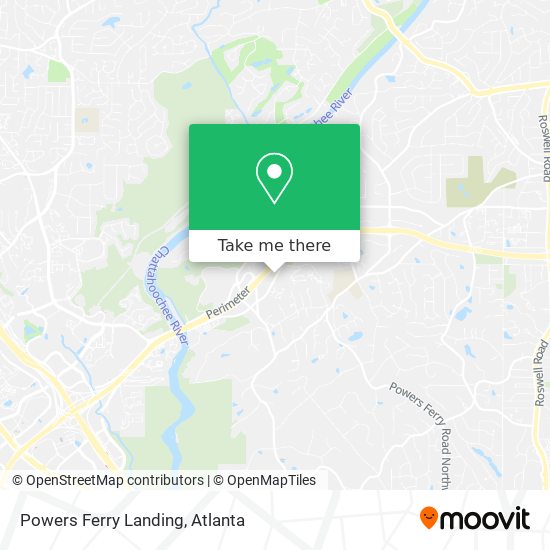 Powers Ferry Landing map