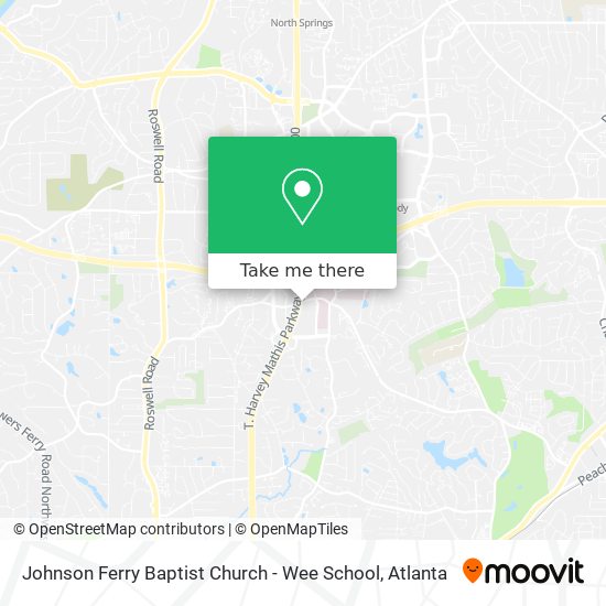 Johnson Ferry Baptist Church - Wee School map
