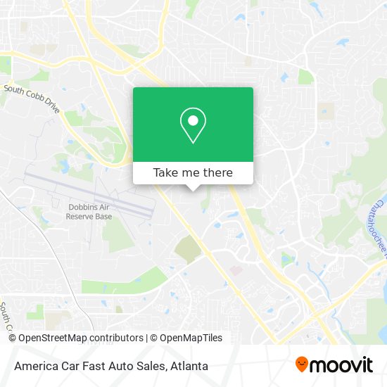 America Car Fast Auto Sales map