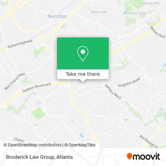 Broderick Law Group map