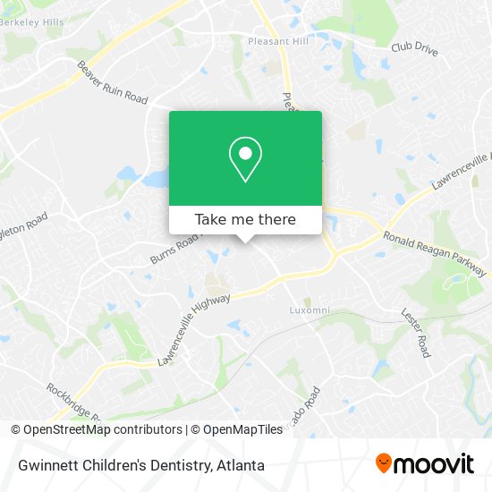 Mapa de Gwinnett Children's Dentistry