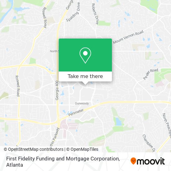 First Fidelity Funding and Mortgage Corporation map