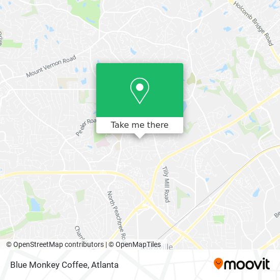 Mapa de Blue Monkey Coffee
