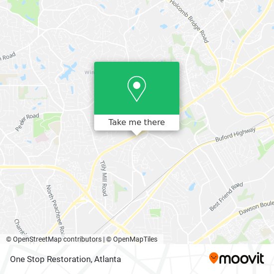 One Stop Restoration map
