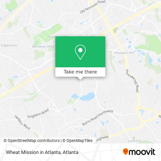 Mapa de Wheat Mission in Atlanta