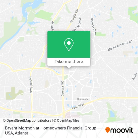 Bryant Mormon at Homeowners Financial Group USA map