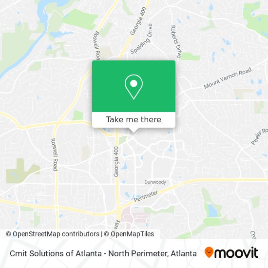 Cmit Solutions of Atlanta - North Perimeter map